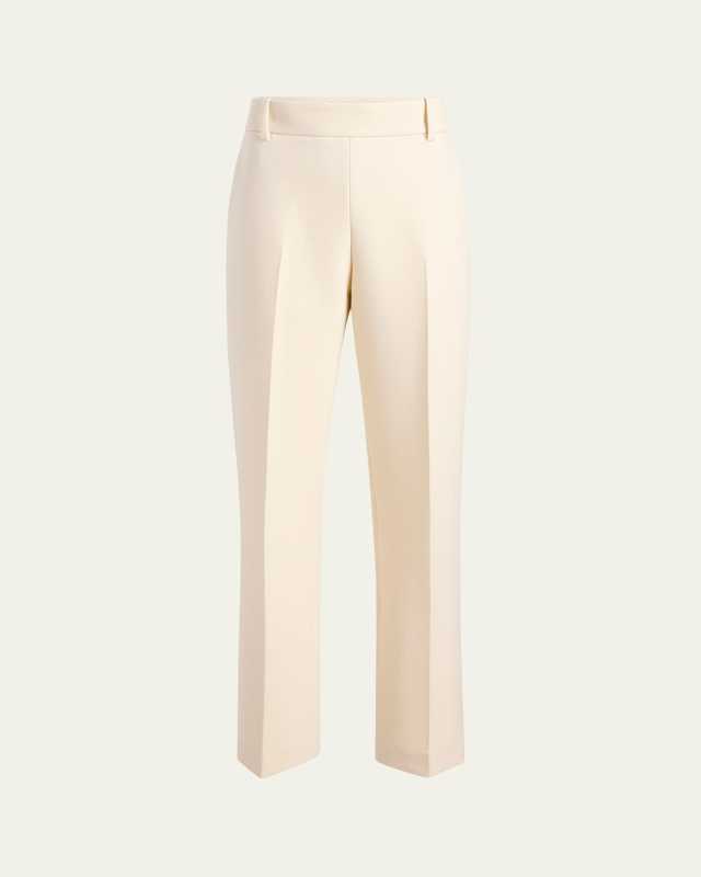 Cambie Straight-Leg Crepe Pants